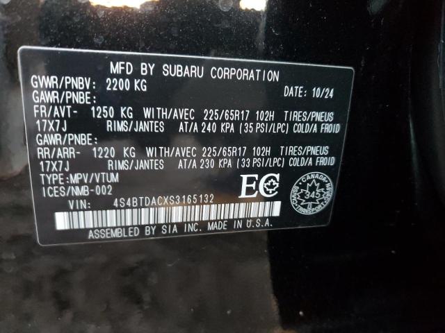 2025 SUBARU OUTBACK CO 4S4BTDACXS3165132