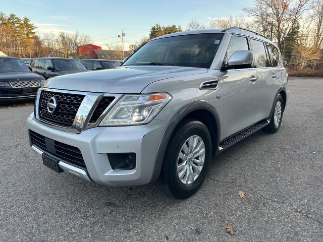 NISSAN ARMADA SV 2017 silver  gas JN8AY2NC7H9511289 photo #3