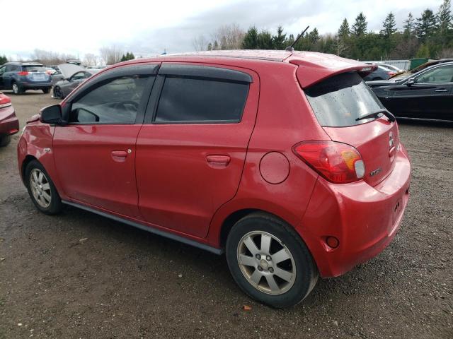 MITSUBISHI MIRAGE ES 2015 red  gas ML32A4HJ7FH054578 photo #3