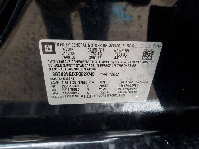 2015 GMC SIERRA K15 - 3GTU2VEJXFG529745