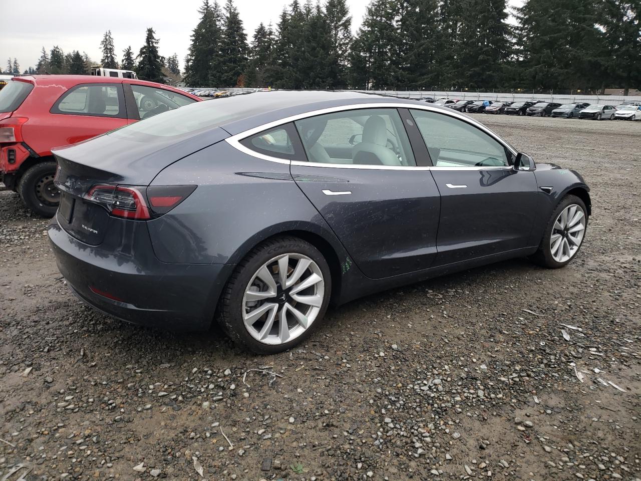 Lot #2991851161 2020 TESLA MODEL 3