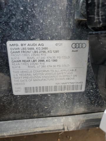 VIN WA1AAAFY7M2135453 2021 AUDI Q5 no.13