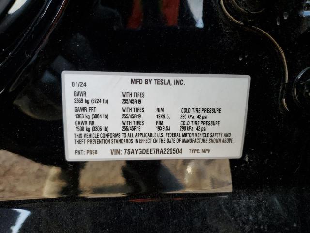 2024 TESLA MODEL Y - 7SAYGDEE7RA220504