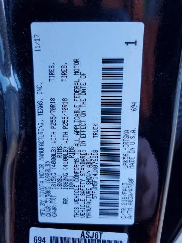 2018 TOYOTA TUNDRA DOU - 5TFUM5F14JX076218