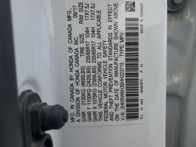 2017 HONDA CR-V LX - 2HKRW6H36HH223715