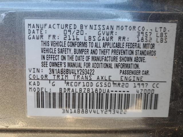 2020 NISSAN SENTRA S - 3N1AB8BV4LY293422