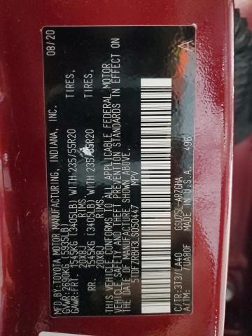 2020 TOYOTA HIGHLANDER - 5TDFZRBH3LS050447