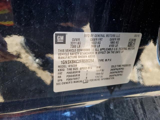 2015 CHEVROLET TAHOE K150 - 1GNSKBKC2FR686284