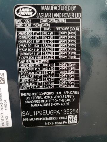 2023 LAND ROVER RANGE ROVE - SAL1P9EU6PA135254