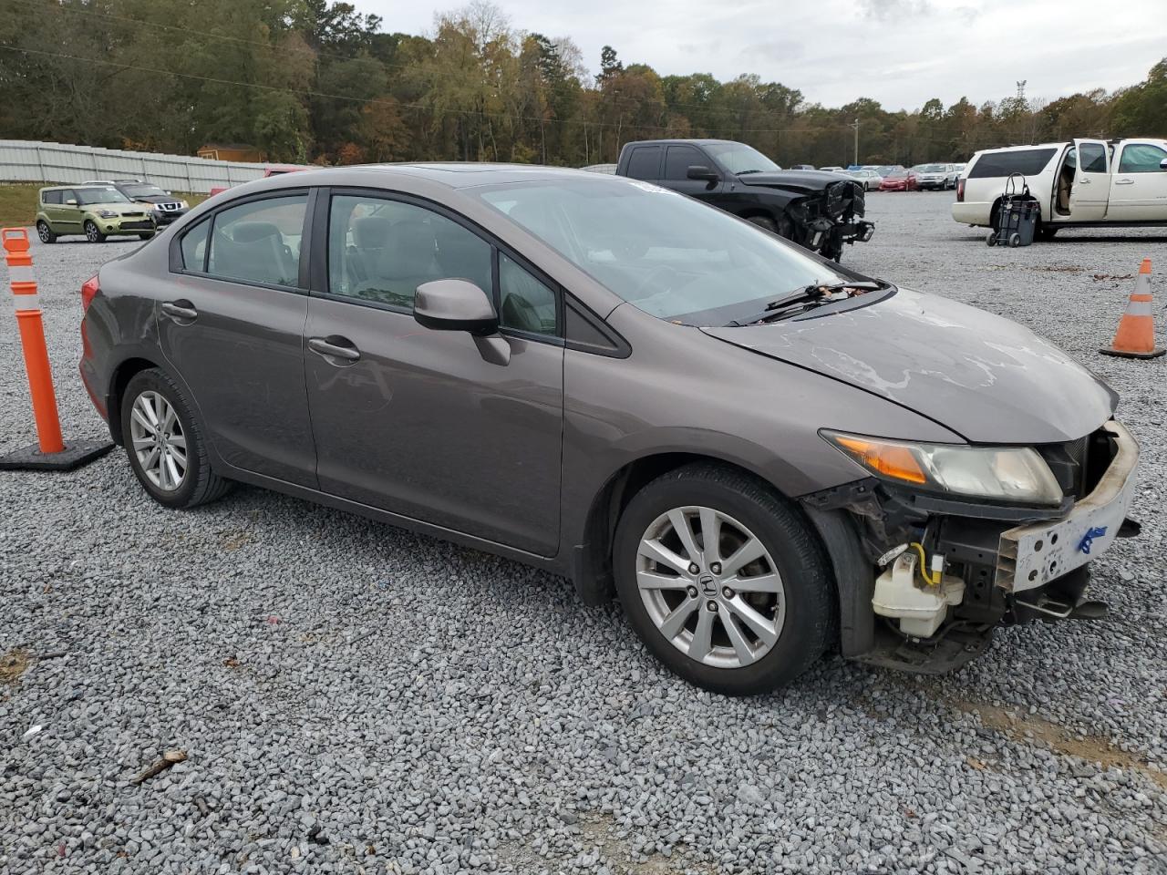 Lot #2947461976 2012 HONDA CIVIC EXL