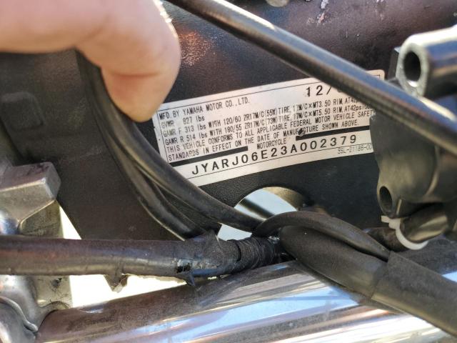 2003 YAMAHA YZFR6 L JYARJ06E23A002379