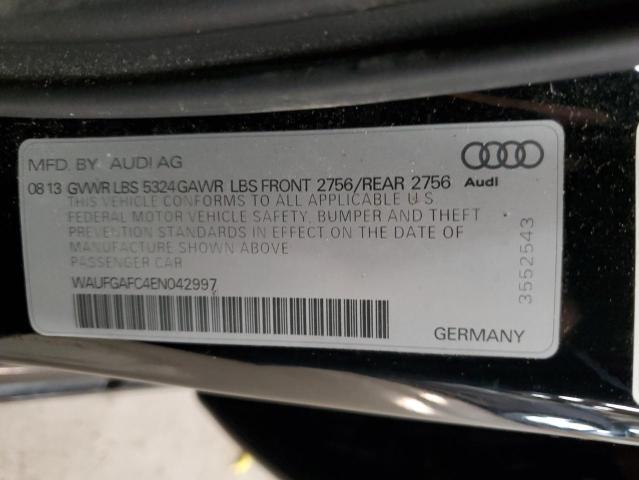 VIN WAUFGAFC4EN042997 2014 AUDI A6 no.12