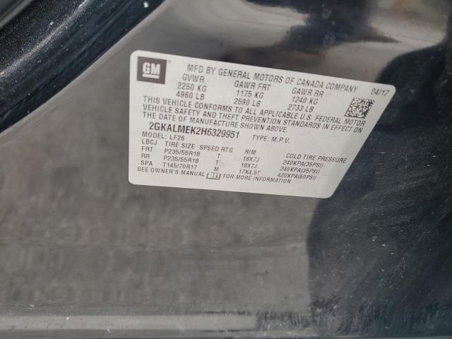 2017 GMC TERRAIN SL - 2GKALMEK2H6329951