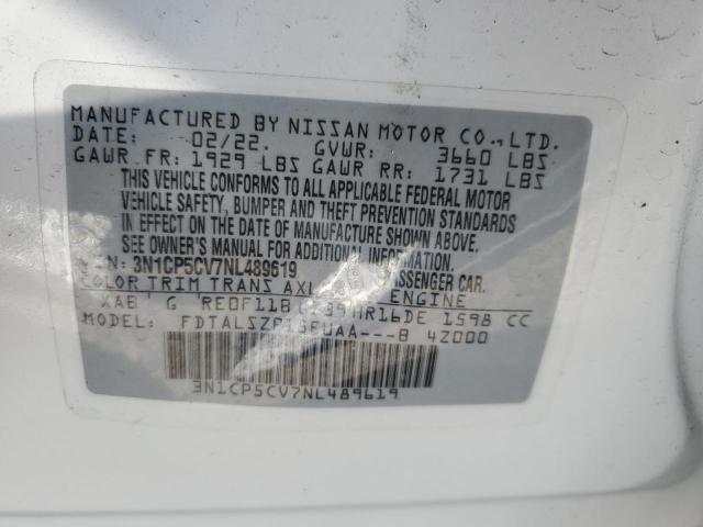 VIN 3N1CP5CV7NL489619 2022 NISSAN KICKS no.14