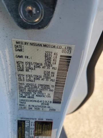 2023 NISSAN FRONTIER S 1N6ED1CM3PN645928