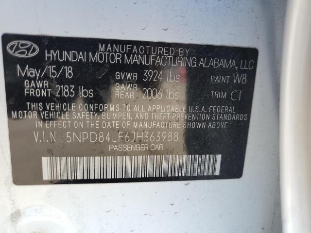 VIN 5NPD84LF6JH363988 2018 HYUNDAI ELANTRA no.13