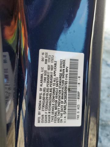 2016 HONDA ODYSSEY SE - 5FNRL5H38GB098765