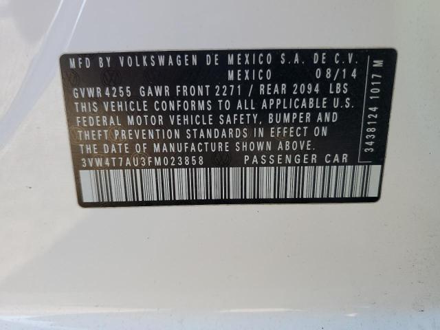 2015 VOLKSWAGEN GTI - 3VW4T7AU3FM023858