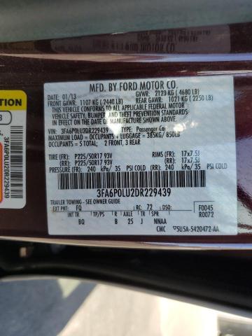 VIN 3FA6P0LU2DR229439 2013 Ford Fusion, Se Hybrid no.13