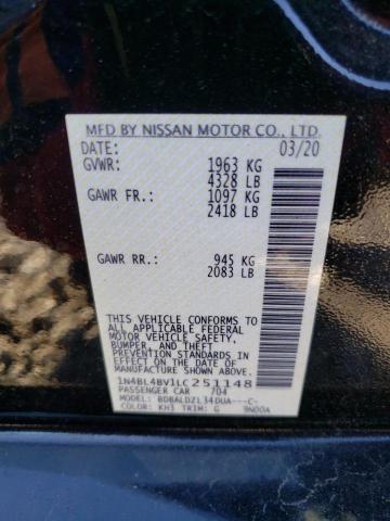 2020 NISSAN ALTIMA S - 1N4BL4BV1LC251148
