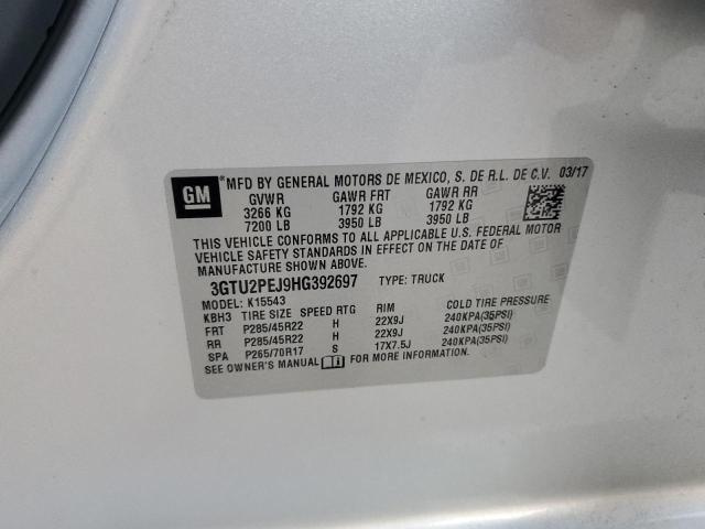 2017 GMC SIERRA K15 - 3GTU2PEJ9HG392697