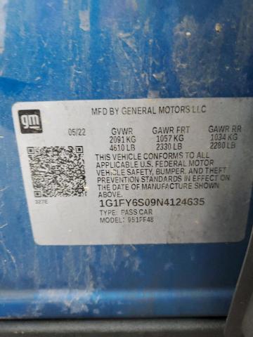 2022 CHEVROLET BOLT EUV L - 1G1FY6S09N4124635