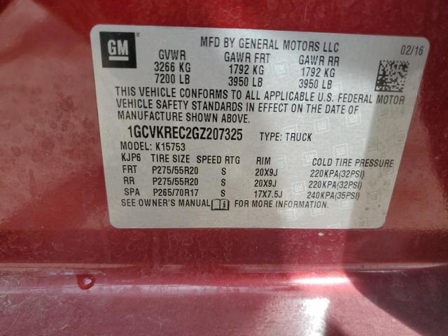 2016 CHEVROLET SILVERADO - 1GCVKREC2GZ207325