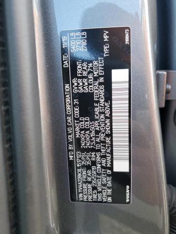 2020 VOLVO XC60 T6 MO - YV4A22RKXL1517123