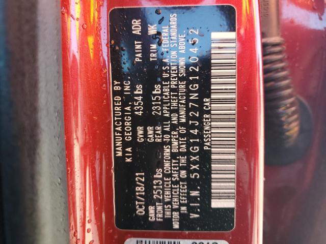 2022 KIA K5 LXS - 5XXG14J27NG120452