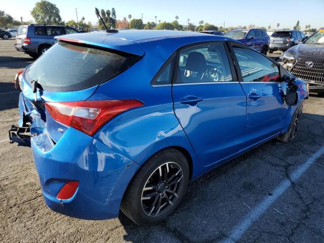 HYUNDAI ELANTRA GT 2017 blue hatchbac gas KMHD35LH7HU371941 photo #4