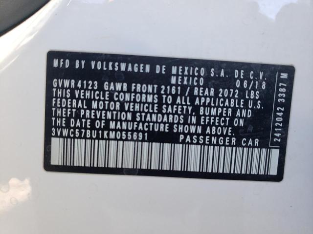 2019 VOLKSWAGEN JETTA S - 3VWC57BU1KM055691