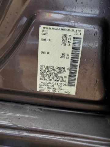 2015 NISSAN ALTIMA 2.5 - 1N4AL3APXFC210305