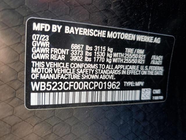 2024 BMW IX XDRIVE5 WB523CF00RCP01962