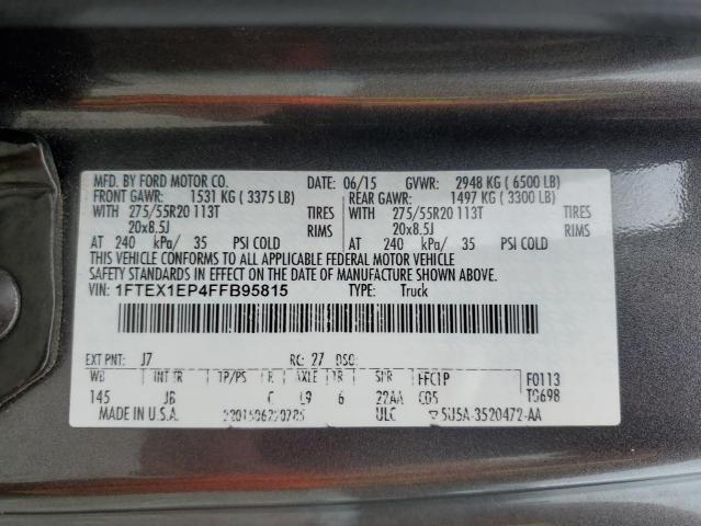 2015 FORD F150 SUPER - 1FTEX1EP4FFB95815