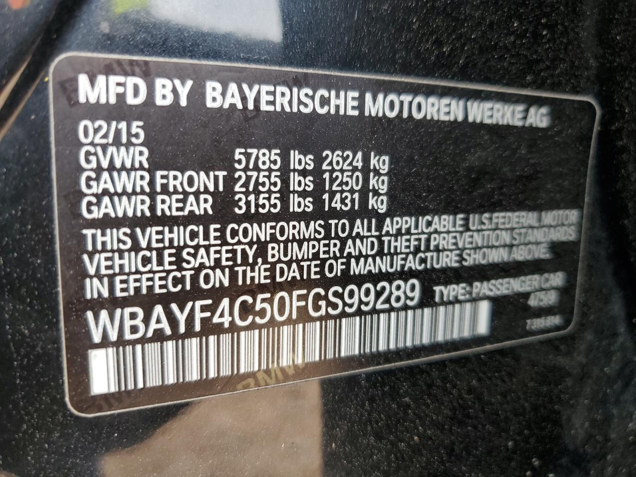 Lot #2974836116 2015 BMW 740 LXI