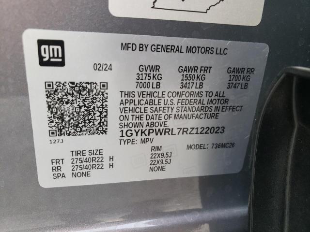 2024 CADILLAC LYRIQ SPOR 1GYKPWRL7RZ122023