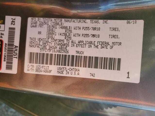 2018 TOYOTA TUNDRA DOU - 5TFCY5F18JX023926