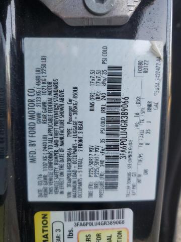 2016 FORD FUSION SE 3FA6P0LU4GR389066