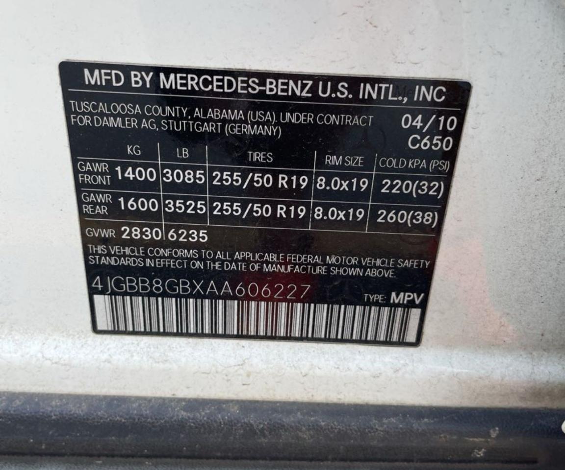 Lot #2996713805 2010 MERCEDES-BENZ ML 350 4MA