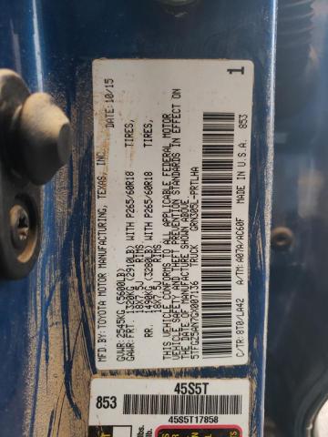 2016 TOYOTA TACOMA DOU - 5TFGZ5AN7GX007136