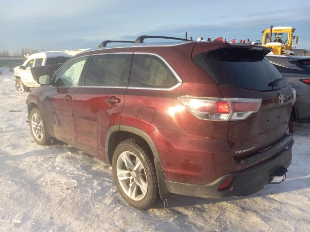 Vin: 5tddkrfh8fs170822, lot: 79320714, toyota highlander limited 20152
