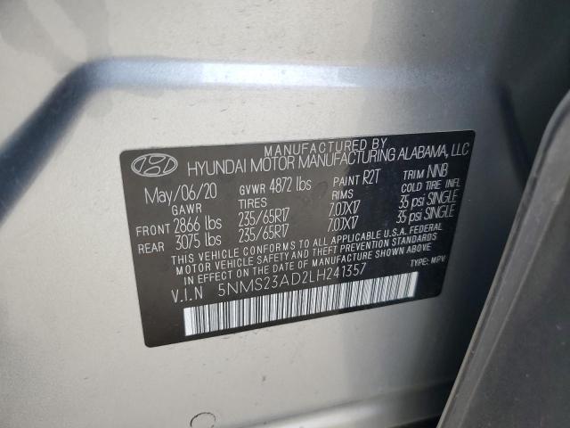 2020 HYUNDAI SANTA FE S - 5NMS23AD2LH241357