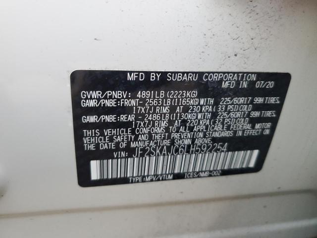 2020 SUBARU FORESTER P - JF2SKAJC6LH592254