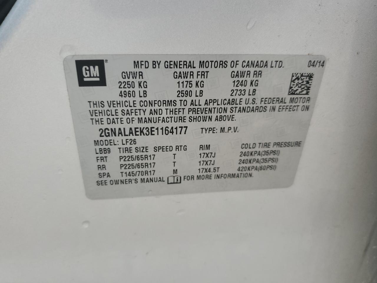 CHEVROLET EQUINOX LS