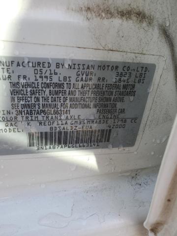 2016 NISSAN SENTRA S - 3N1AB7AP6GL663141