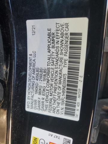 2022 HONDA CIVIC SPOR - 19XFL1H89NE006475