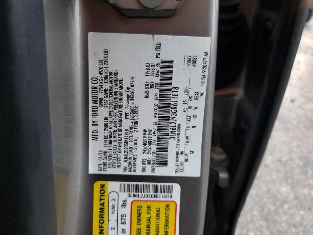2016 LINCOLN MKZ - 3LN6L2J93GR611818