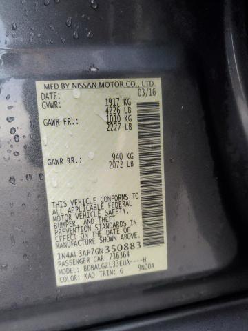 2016 NISSAN ALTIMA 2.5 - 1N4AL3AP7GN350883