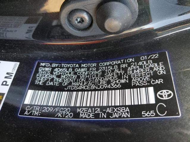 2022 TOYOTA COROLLA SE - JTDS4MCE8NJ094366
