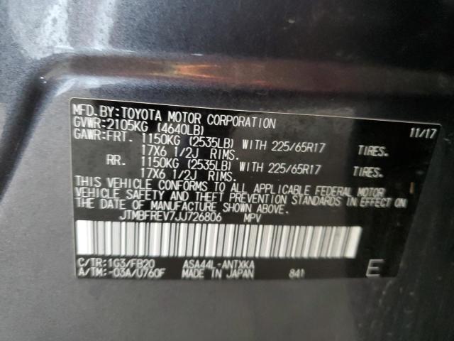 2018 TOYOTA RAV4 LE - JTMBFREV7JJ726806